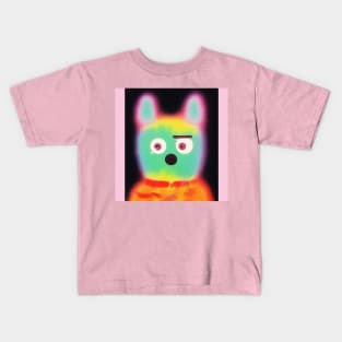 Colourful abstract bear illustration Kids T-Shirt